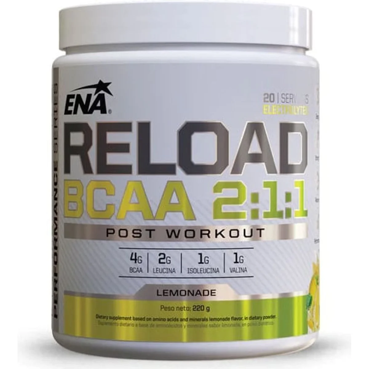Reload Bcaa 2.1.1 Lemon X220Grs