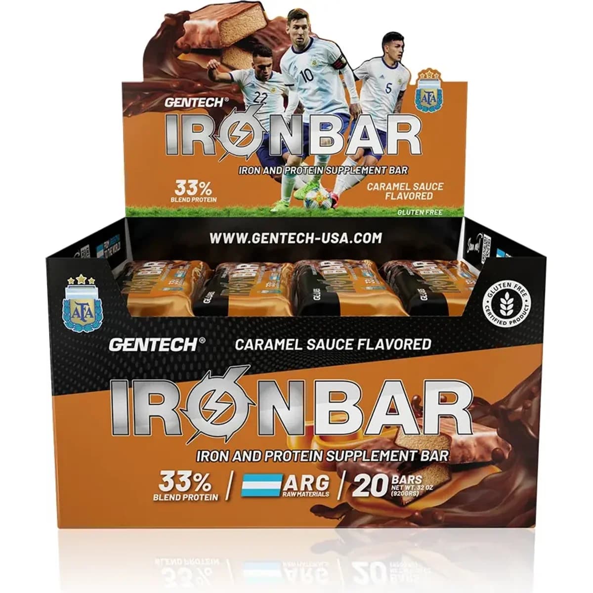 Iron Bar X20 Unidades Dulce De Leche