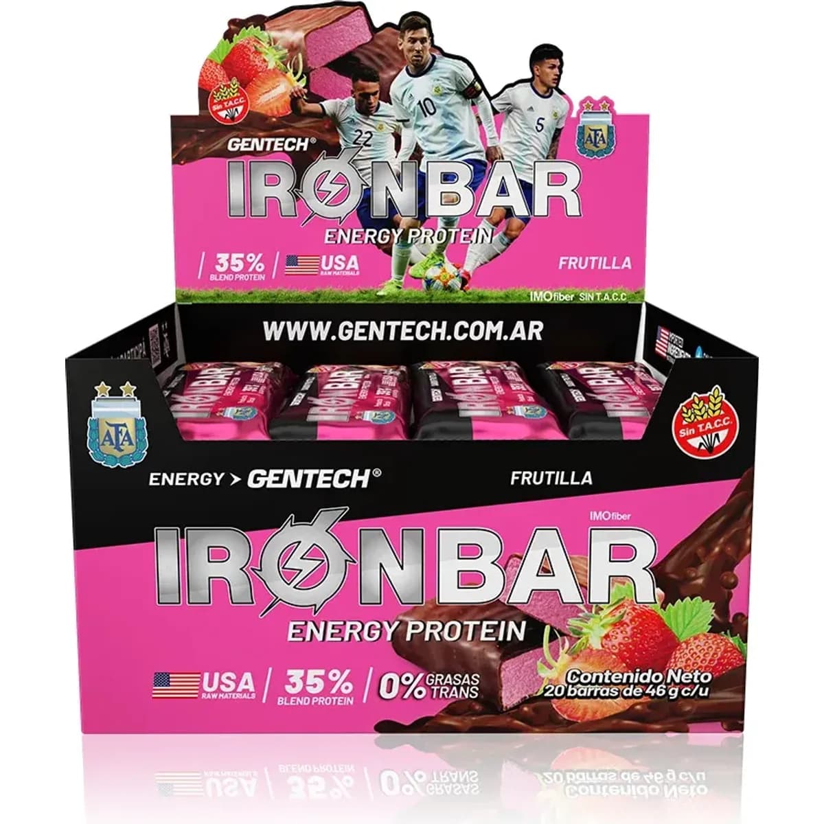 Iron Bar X20 Unidades Frutilla