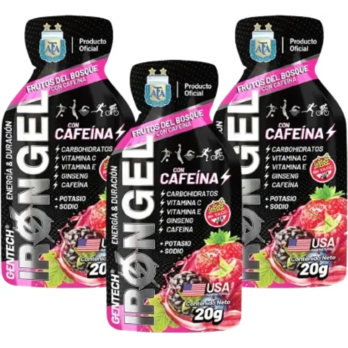 Iron Gel Con Cafeina X 24 Unidades