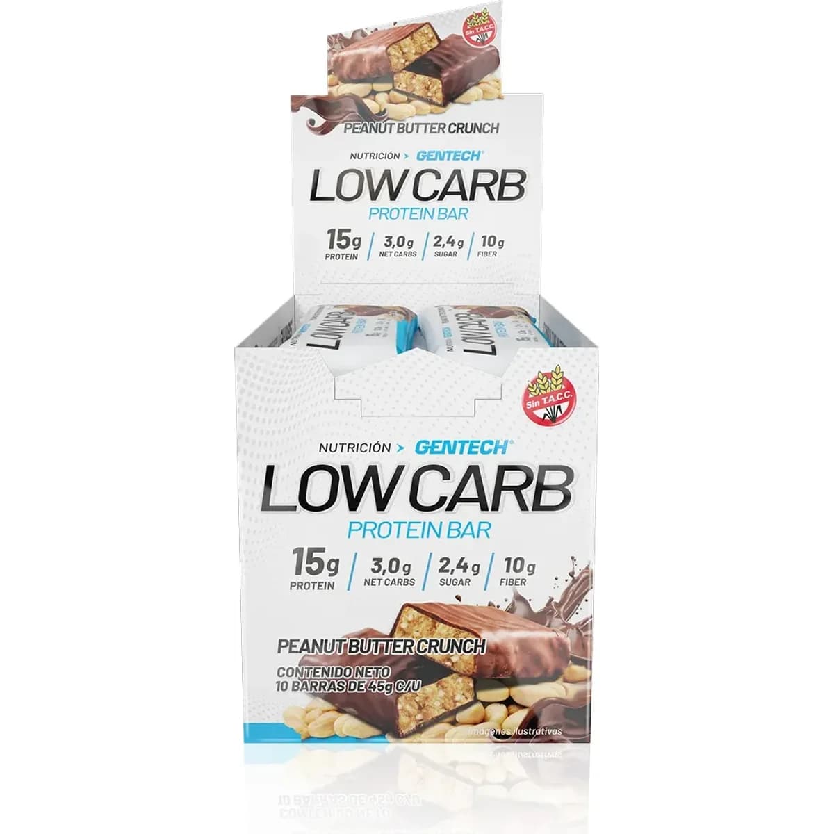 Protein Bar Low Carb Peanut Butter 10 Unidades