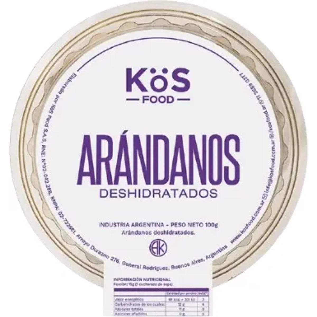 Arandanos Deshidratados 100g