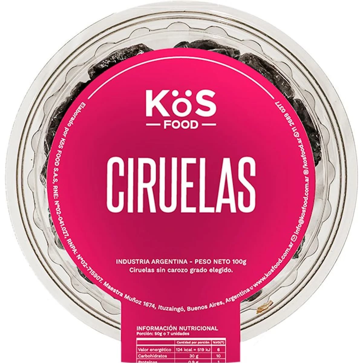 Ciruelas D'Agen 100g