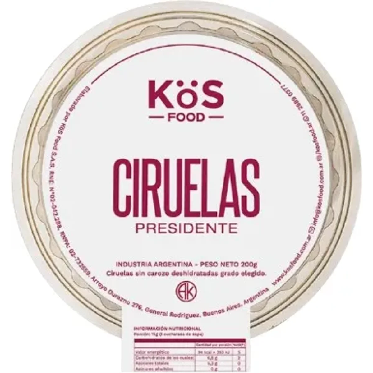 Ciruelas Presidente 200g