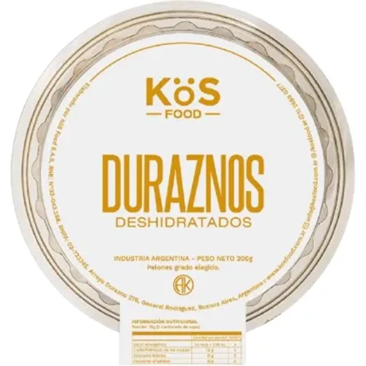Duraznos Deshidratados 200g