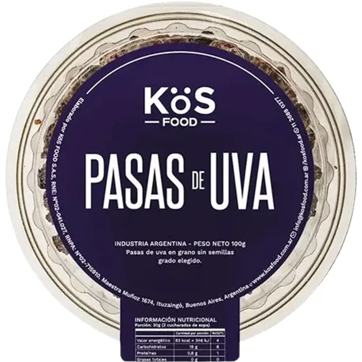Pasas De Uva 100g