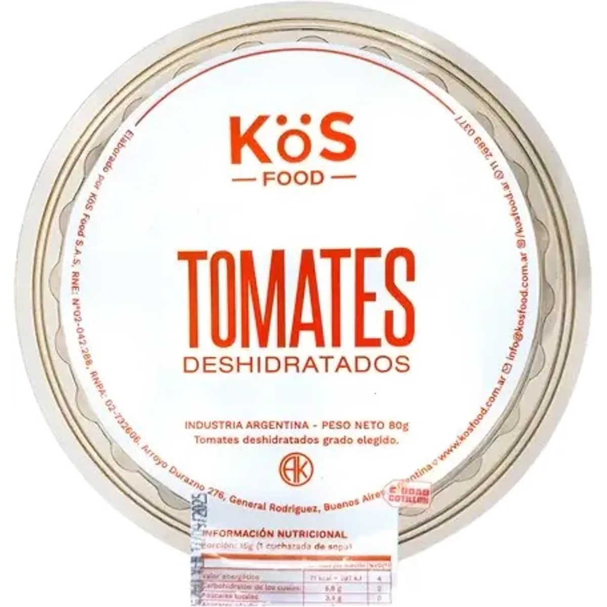 Tomates Deshidratados 80g