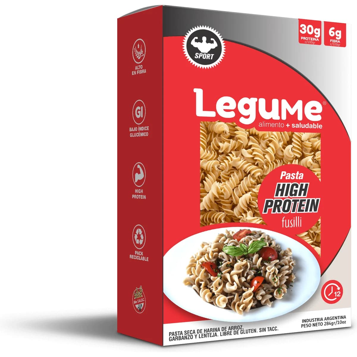 Pasta Seca Hight Protein (Harina De Arroz, Garbanzo, Arveja)