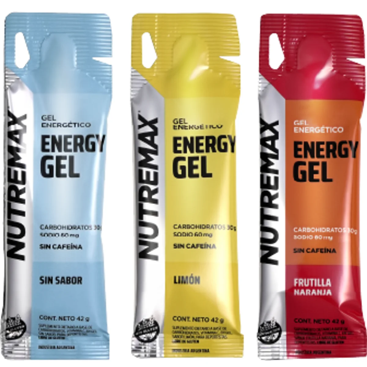 Energy Gel Sin Cafeina X 12 Unidades