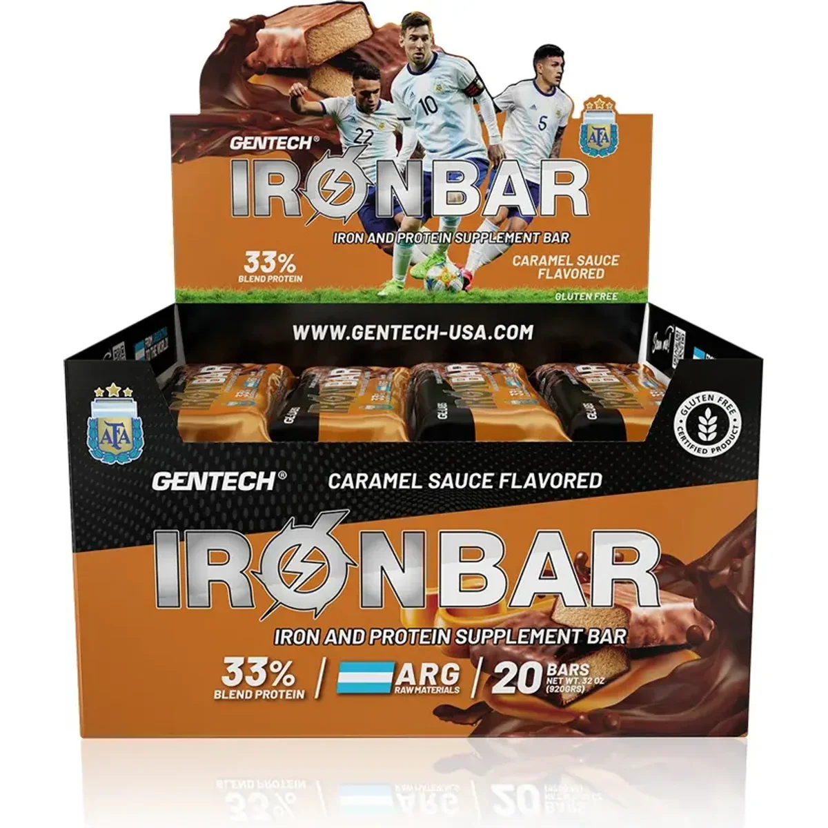 Iron Bar X20 Unidades Dulce De Leche