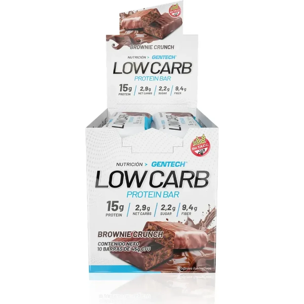 Protein Bar Low Carb Choco Brownie 10 Unidades