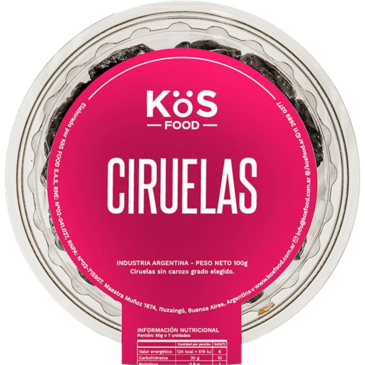 Ciruelas D'Agen 100g