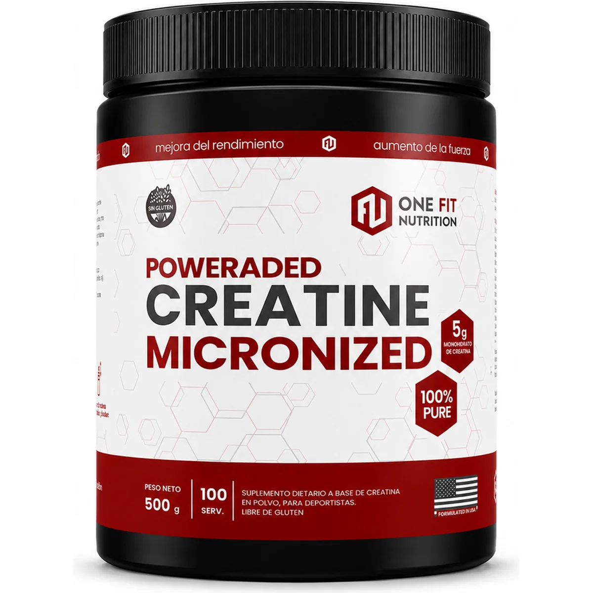 One Fit Creatine Micronized Poweraded 500g